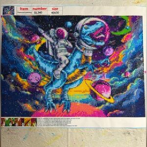 Astronaut And Dinosaur In Space